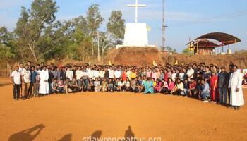 Diocesan youth way of the cross at attur on 19 March 2023